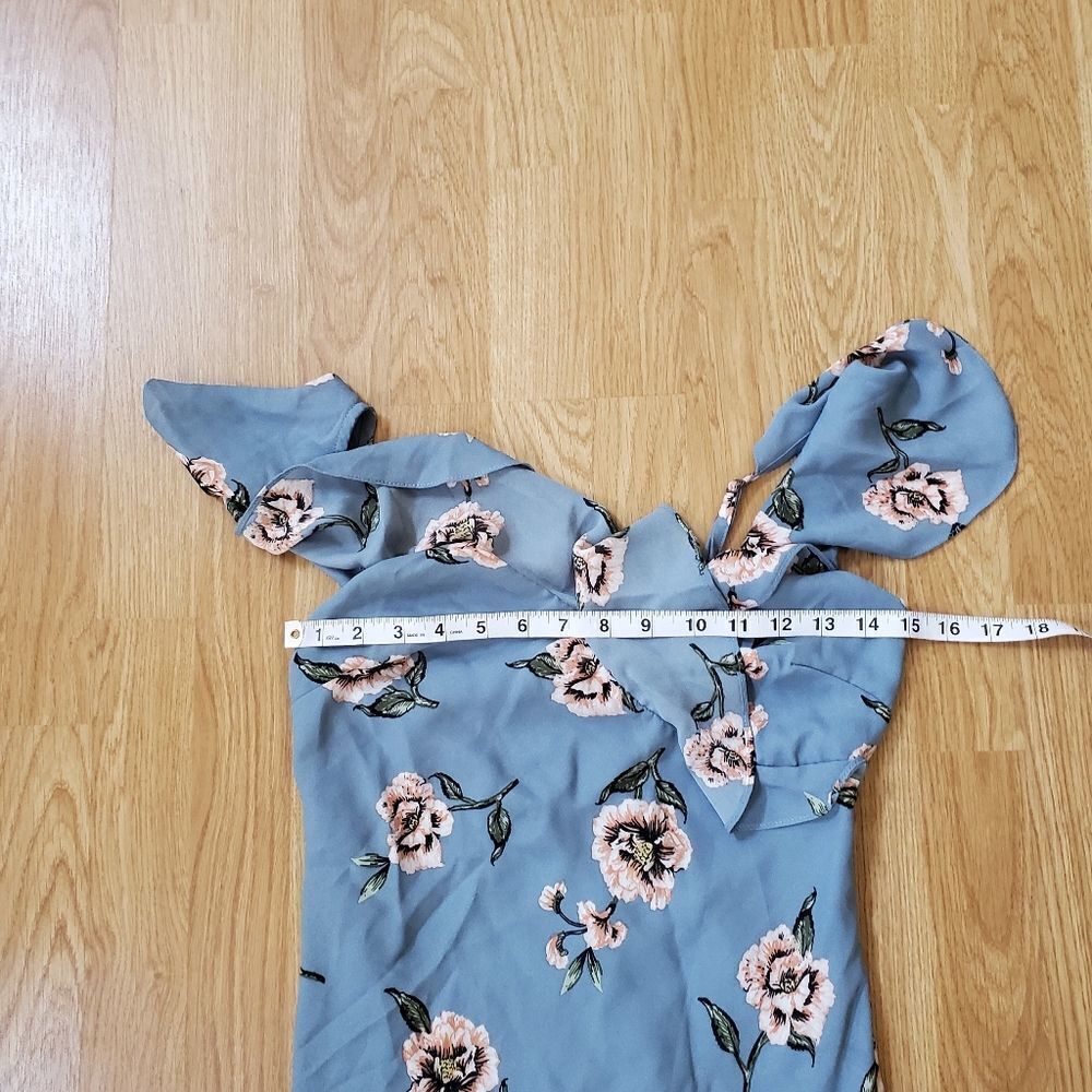 Mimi Chica Asymmetrical Ruffle Dress Size XS - Picture 10 of 12